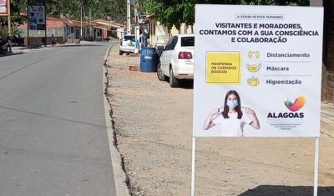 Porto de Pedras adere campanha e reforça cumprimento de regras sanitárias