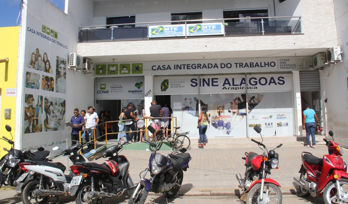 Sine oferta mais de 20 vagas de emprego em Arapiraca