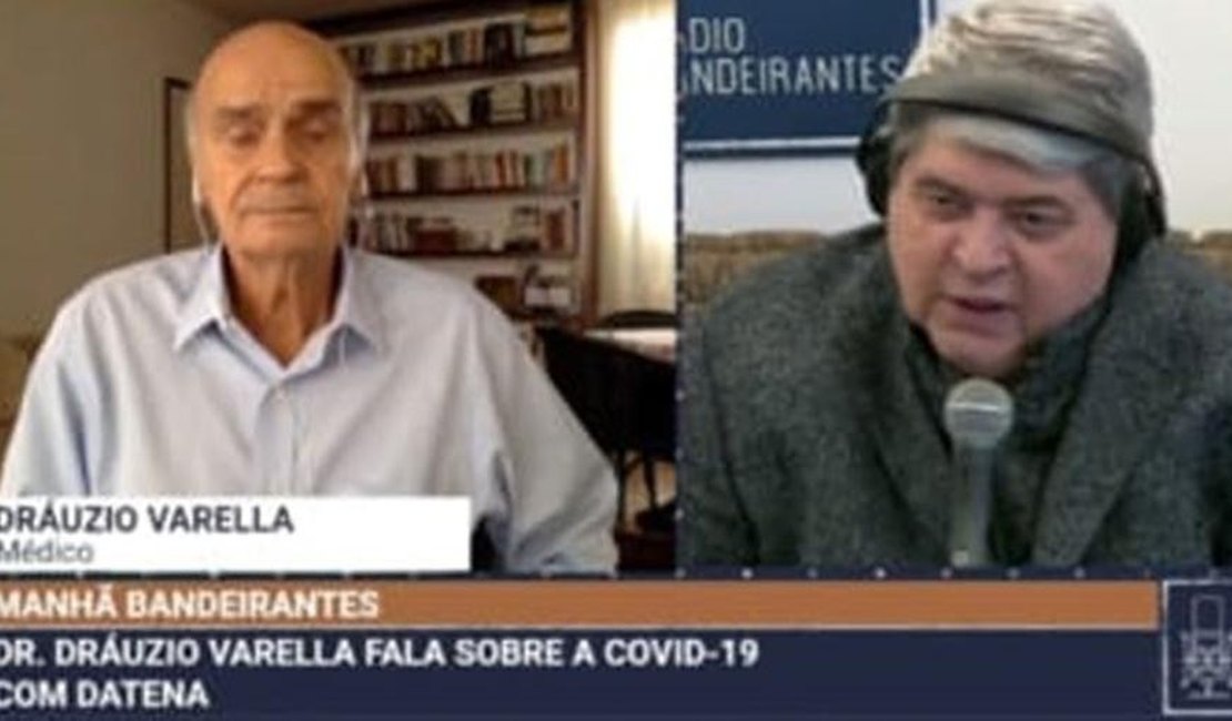 Datena abandona entrevista com Drauzio Varella ao saber de morte da sogra