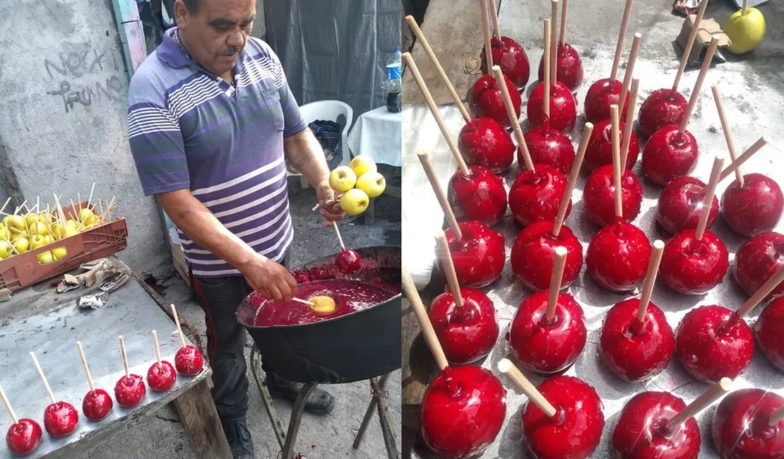 Vendedor faz 1.500 maçãs do amor, mas cliente cancela pedido