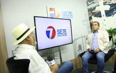 Zé Pacheco durante entrevista no 7 em destaque