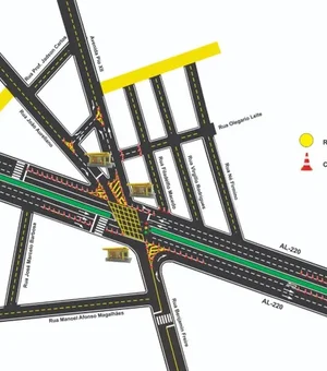 SMTT Arapiraca realiza simulação de tráfego no Trevo da Igrejinha nesta quarta (13)