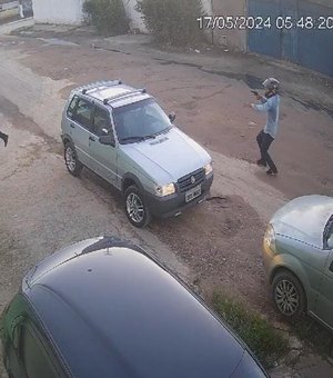[Vídeo] Câmera de segurança flagra roubo de veículo no Clima Bom