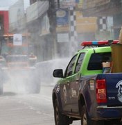 Arapiraca inicia processo de higienização da cidade contra o coronavírus