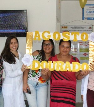 Nasf de Porto Calvo promove palestra do Agosto Dourado