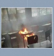 Aluno coloca fogo em prova e quase incendeia escola em Itaguaí, no RJ