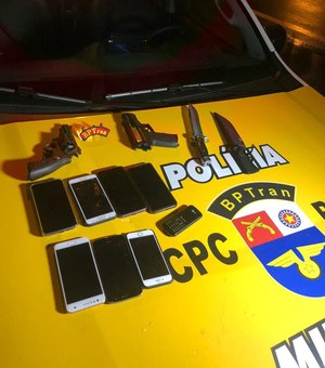 Quatro pessoas são presas após realizar série de roubos em Maceió