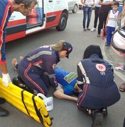 Colisão entre motos deixa duas mulheres feridas, em Arapiraca