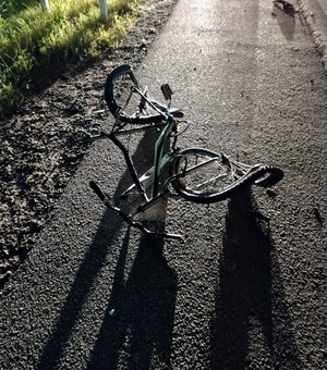 Ciclista morre após ser atropelado por carro na AL-101 Sul