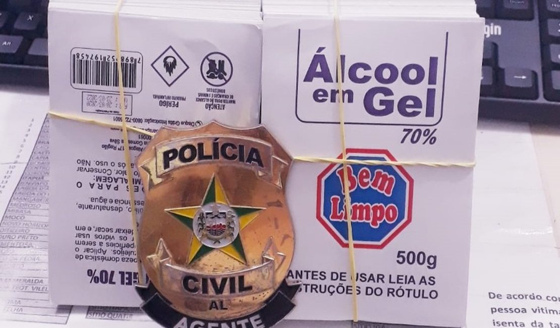 Cinco pessoas são detidas por falsificar álcool em gel em Arapiraca