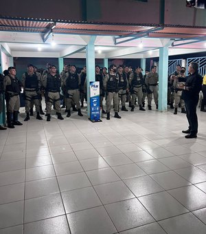 Forças da Segurança Pública de Alagoas realizam operação durante emancipação do Pilar