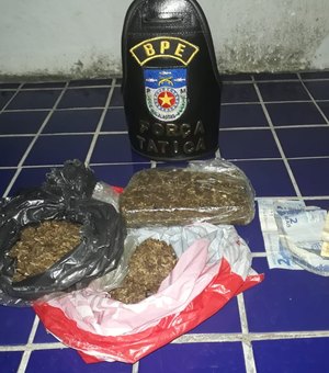 Traficante é preso com meio quilo de maconha em residência em Maceió