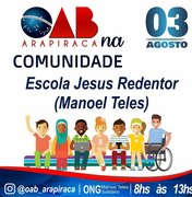 OAB na Comunidade vai ao Manoel Teles no próximo dia 3