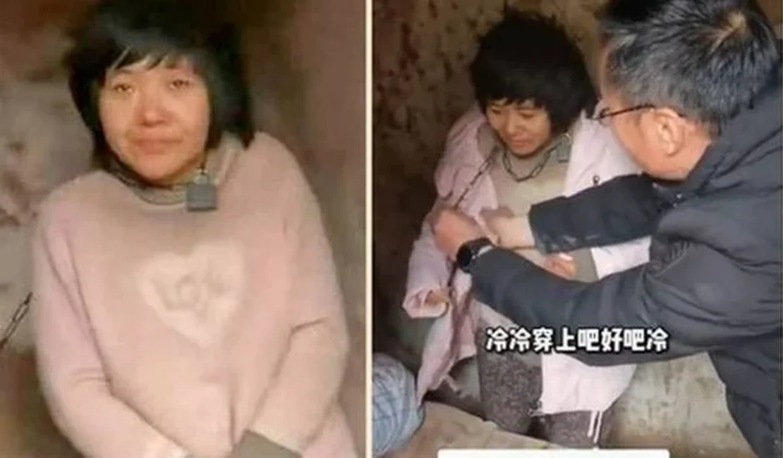 Homem é preso na China por manter esposa acorrentada pelo pescoço