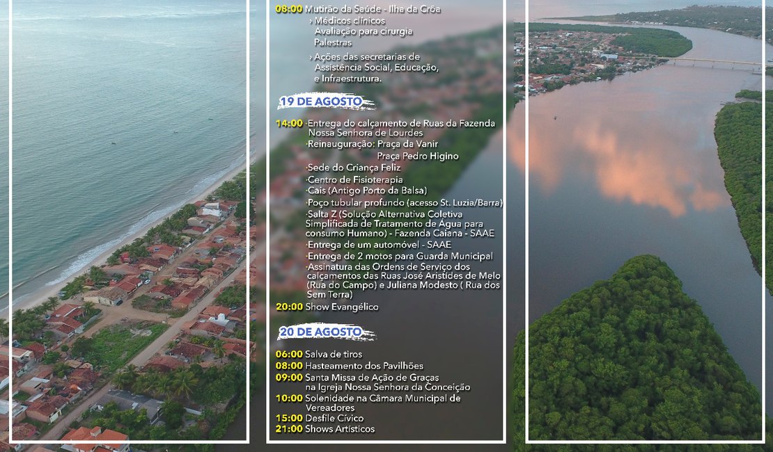 Barra de Santo Antônio festeja emancipação com entrega de obras