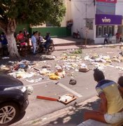 Moradores protestam em Santana do Ipanema