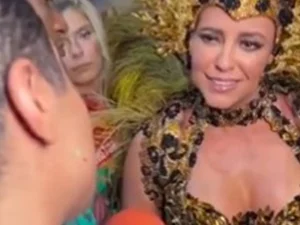 [Vídeo]: Repórter pede desculpas a Paolla Oliveira e recebe conselho da atriz