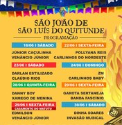 Prefeitura de São Luís do Quitunde anuncia programação do São João
