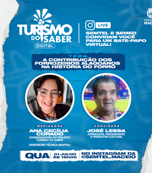 Turismo do Saber: live apresenta a história do Forró alagoano nesta quarta-feira (1°)