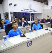 Câmara celebra Dia Mundial da Criança com menores assistidos pelo Unicef 