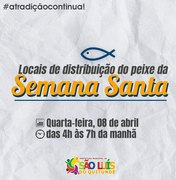 Prefeitura de São Luís do Quitunde entrega peixes na Semana Santa