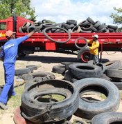 Campanha estadual recolhe mais de 11 mil pneus nos municípios alagoanos