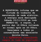 É fake news manutenção da Equatorial Alagoas na final da Libertadores