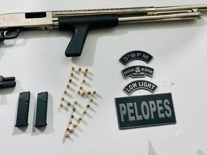 Homem é preso com pistola, espingarda e quase 30 munições,  em Arapiraca