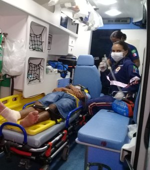 Acidente deixa um homem ferido na Zona Rural de Arapiraca