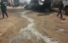Homem morre carbonizado após tanque de combustível de veículo explodir