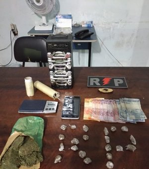 Jovem é preso por suspeita de tráfico de drogas em Arapiraca