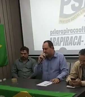 Presidente do PSL descarta aliança com Teófilo: “Vamos ter candidato próprio a prefeito de Arapiraca”