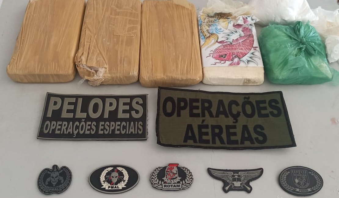 Tabletes de cocaína são encontrados dentro de residência em Arapiraca