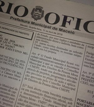 Rui Palmeira aprova criação de Fundo Municipal da Pessoa Idosa