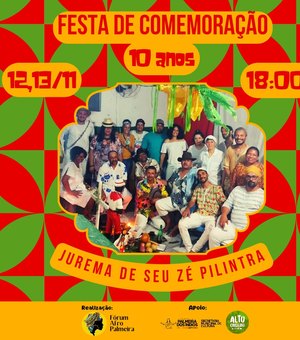 Festival de cultura afro com diversas oficinas será realizado em Palmeira no próximo dia (12)