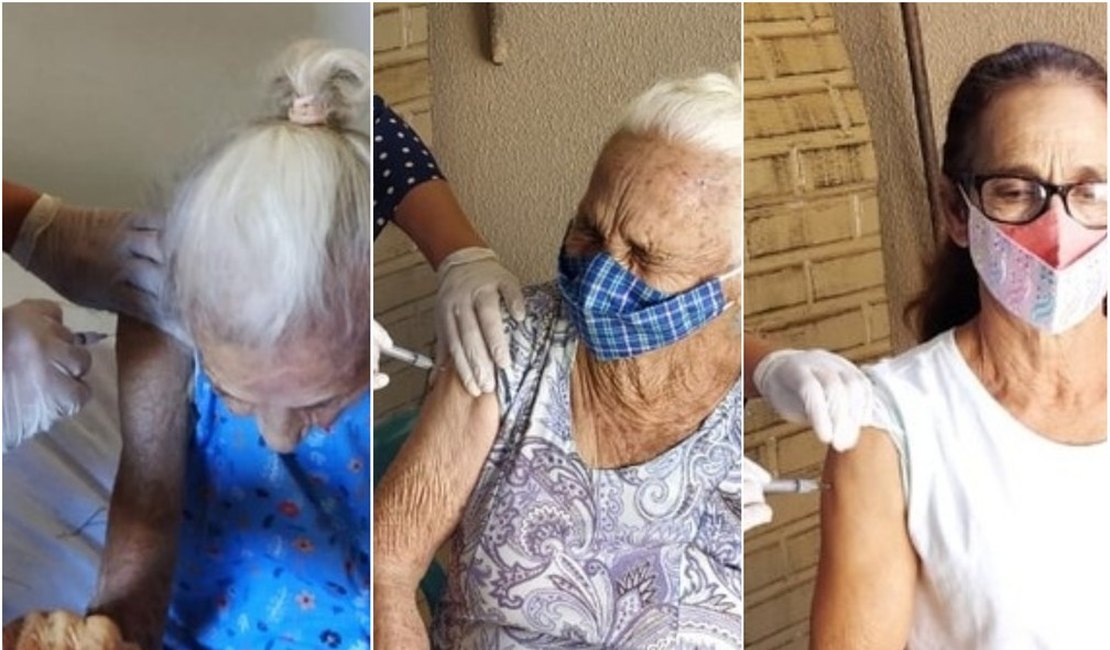 Mãe, filha e neta são vacinadas contra Covid-19 no mesmo dia: 'Realmente especial'