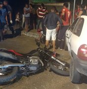 Colisão entre carro e moto deixa uma pessoa ferida em Arapiraca