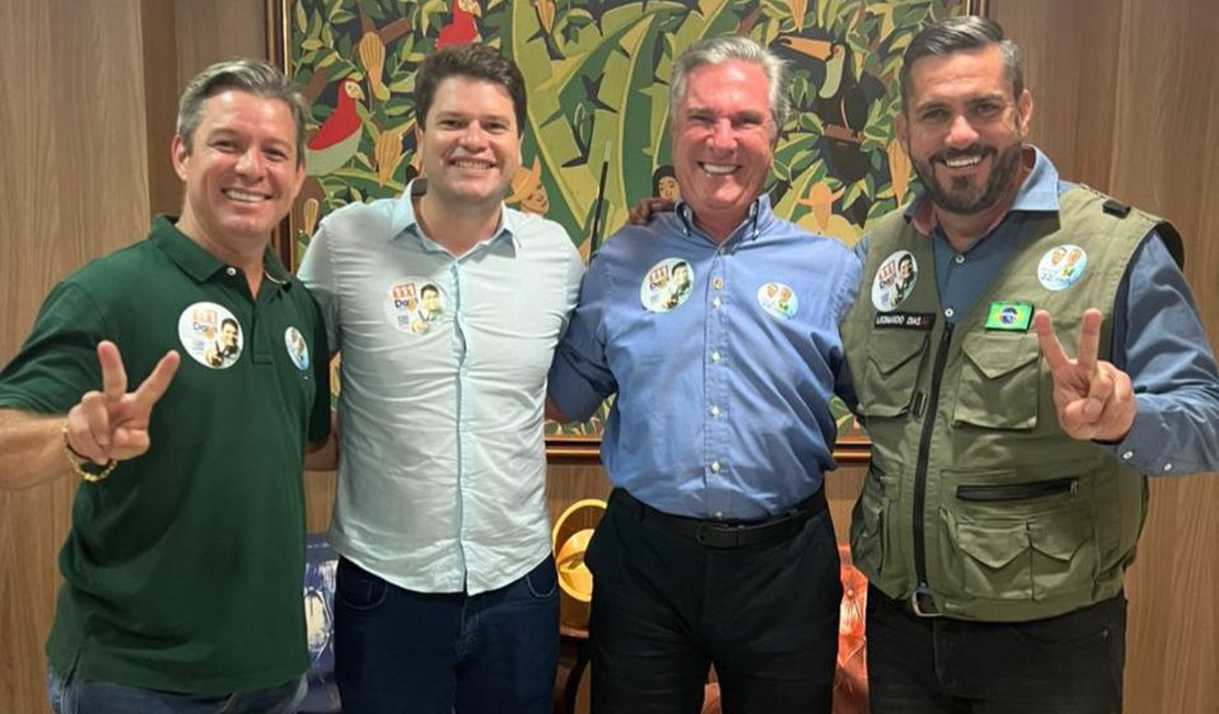 Collor, Leonardo Dias e Bebeto declaram apoio a Davi Davino na disputa ao Senado Federal