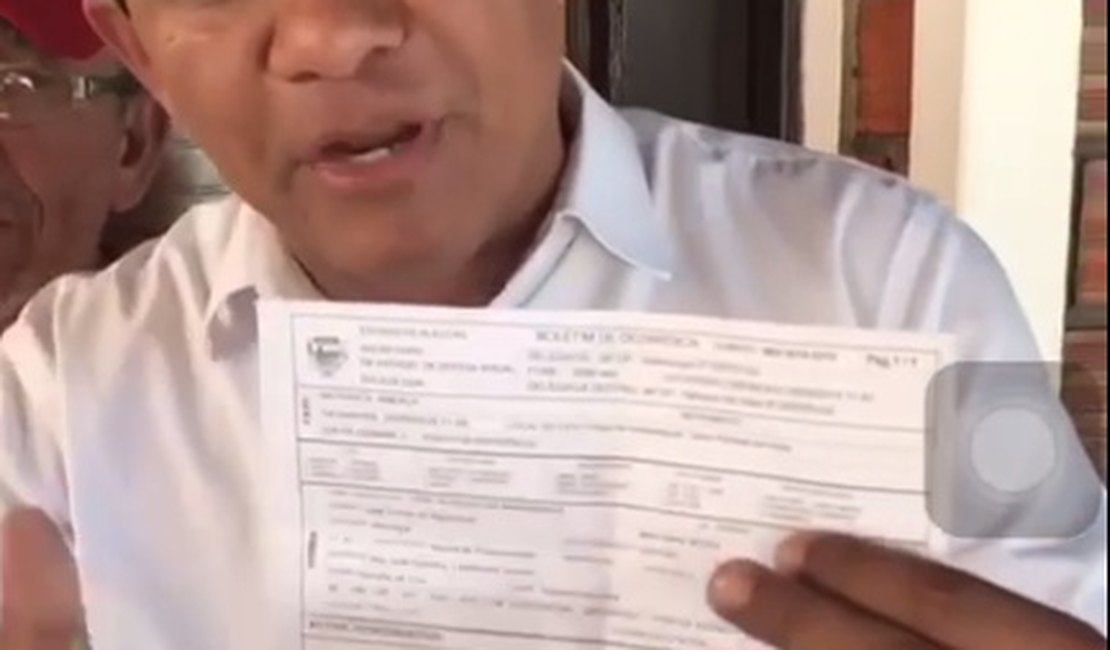 Servidor registra denúncia de agressão contra ex-prefeito de Palmeira dos Índios