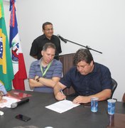 Jario Barros participa  participa de assinatura convenio entre prefeitura e Asa