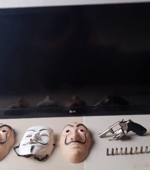 Homem é preso suspeito de assaltar com máscaras de 'La Casa de Papel' e 'V de Vingança'