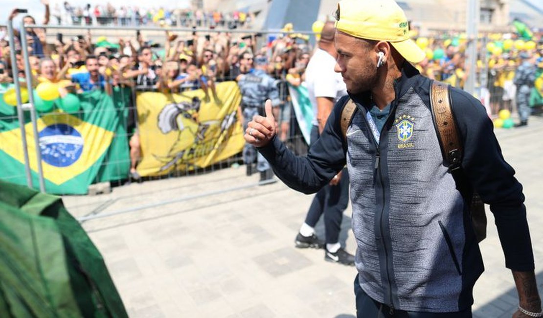 Seleção Brasileira já está em Kazan para o jogo contra a Bélgica