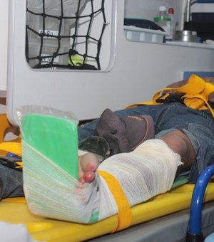 Acidente de trânsito em Flexeiras deixa motociclista ferido