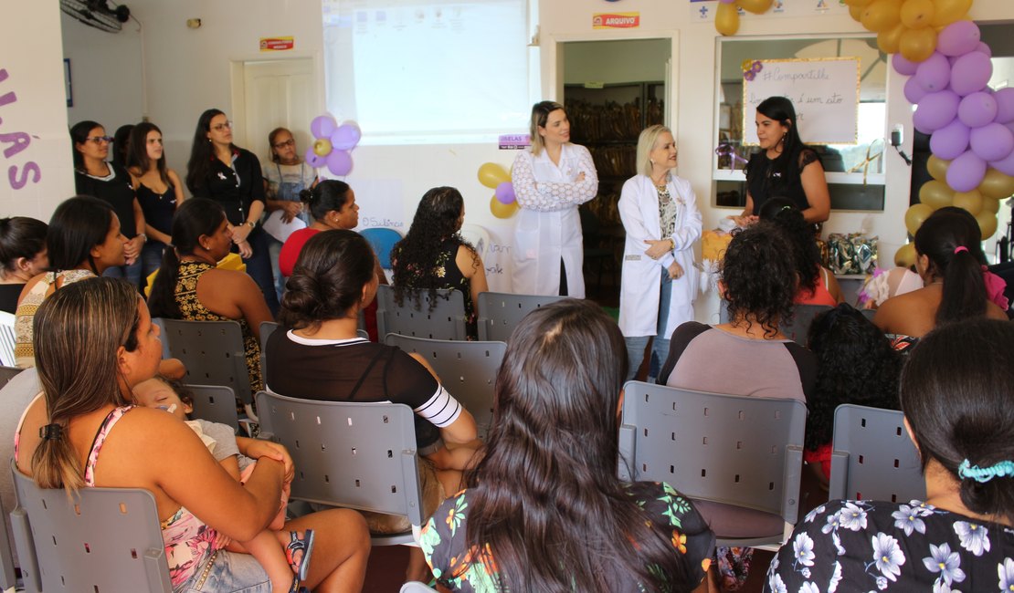Secretaria de Saúde de Porto Calvo faz ações do Agosto Dourado e Lilás