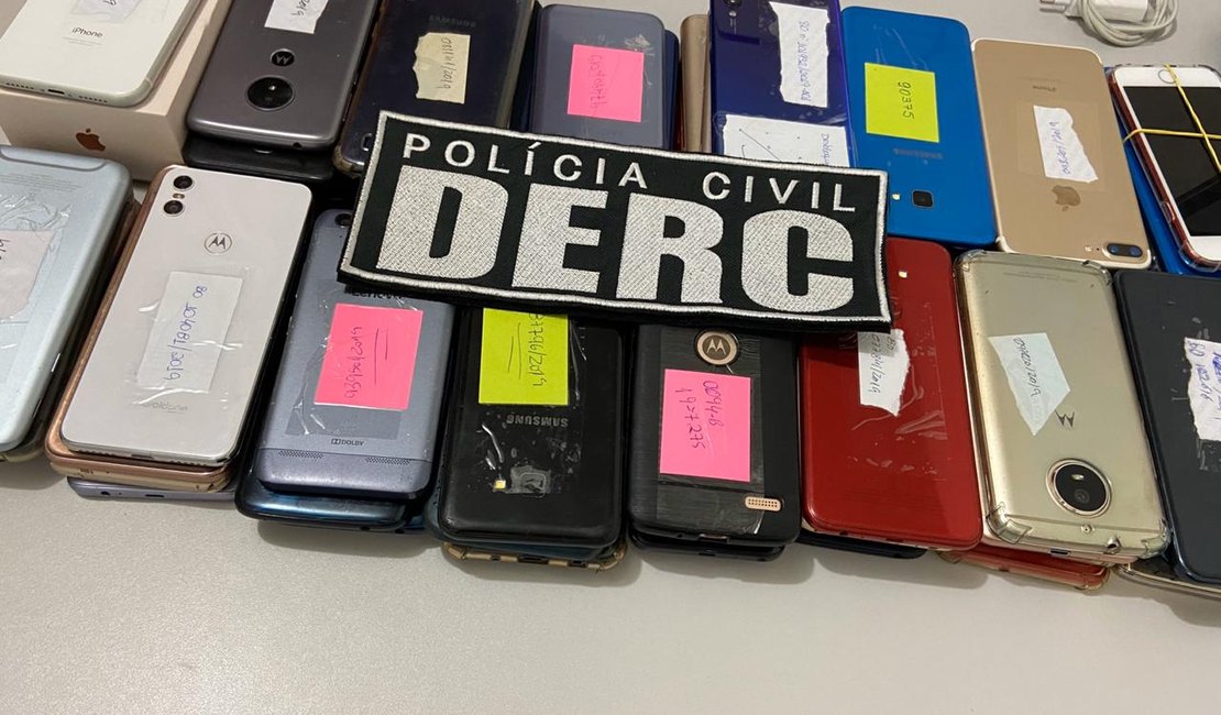 Polícia Civil entrega mais um lote de celulares recuperados nesta quarta 