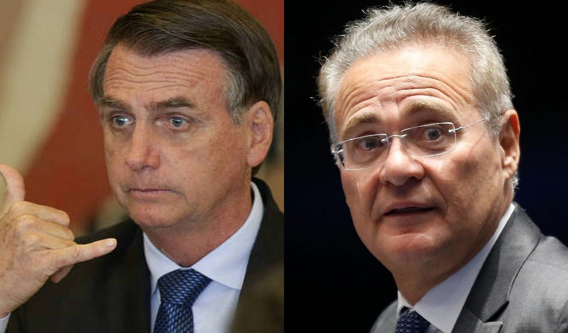 Bolsonaro liga para parabenizar Renan Calheiros após indicação