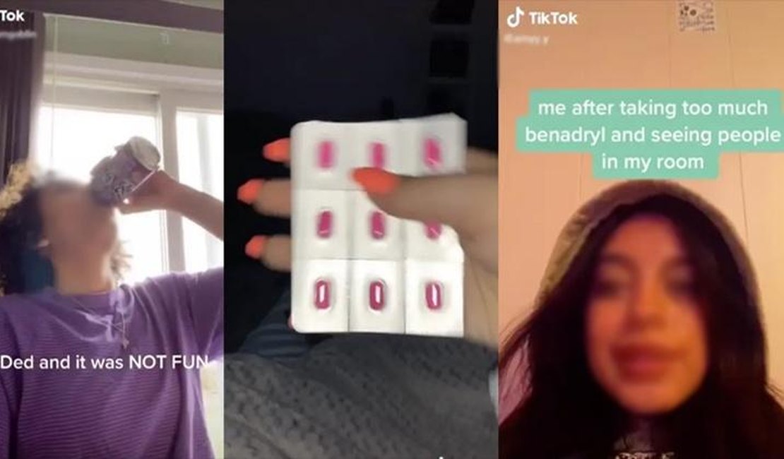 Desafio do Benadryl, no Tik Tok, é perigoso e já causou morte