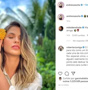 Andressa Suita volta ao Instagram após separação de Gusttavo Lima