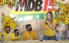 Cibele Moura declarou total apoio ao prefeito David Pedrosa