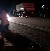 Motociclista e cavalo morrem após colisão em São Miguel dos Campos